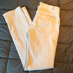 White 7 bootcut jeans